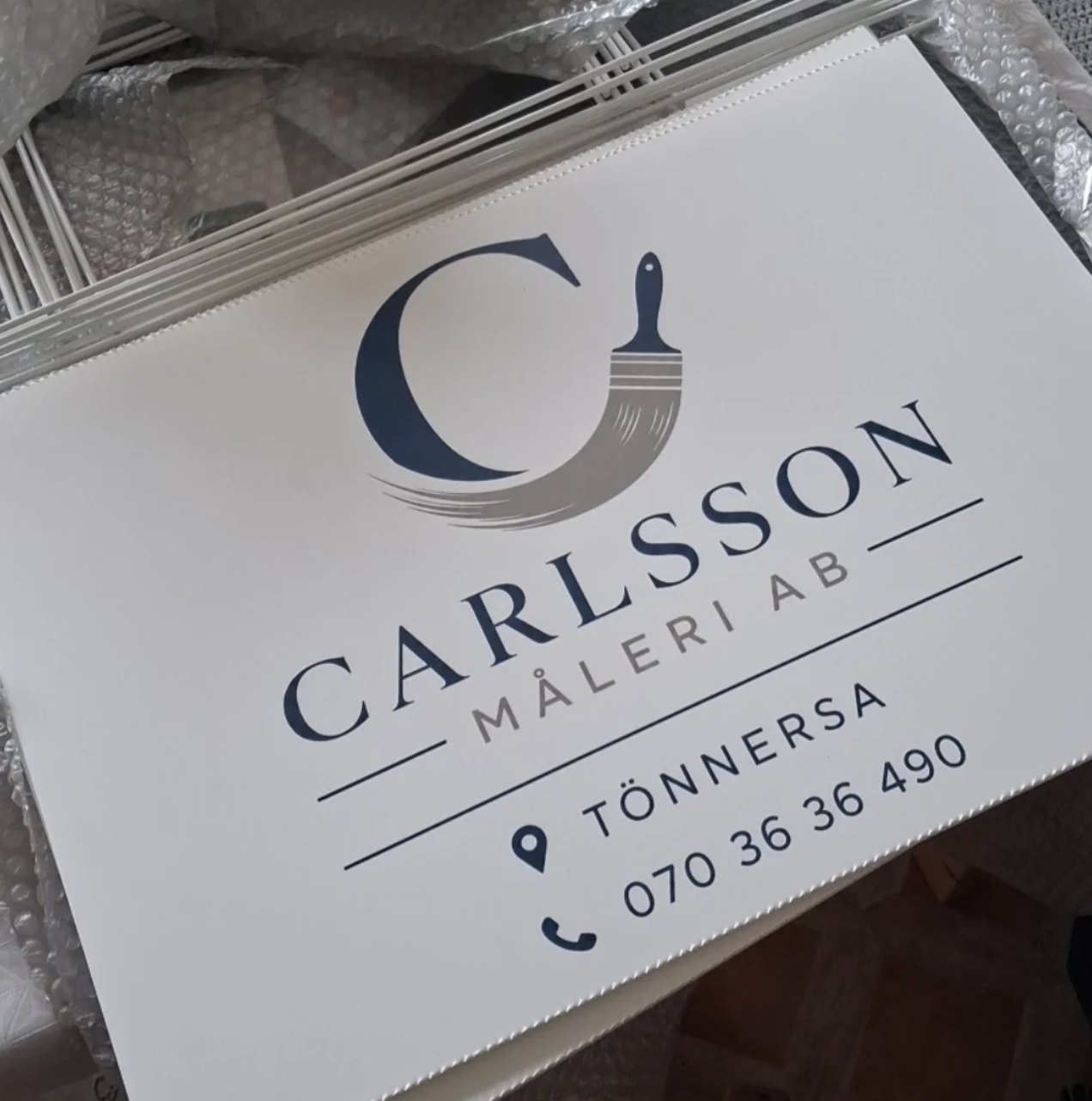 Carlsson Måleris reklamskyltar